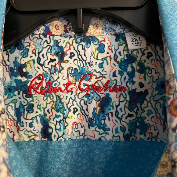 Blue Robert Graham button down - Picture 3 of 4